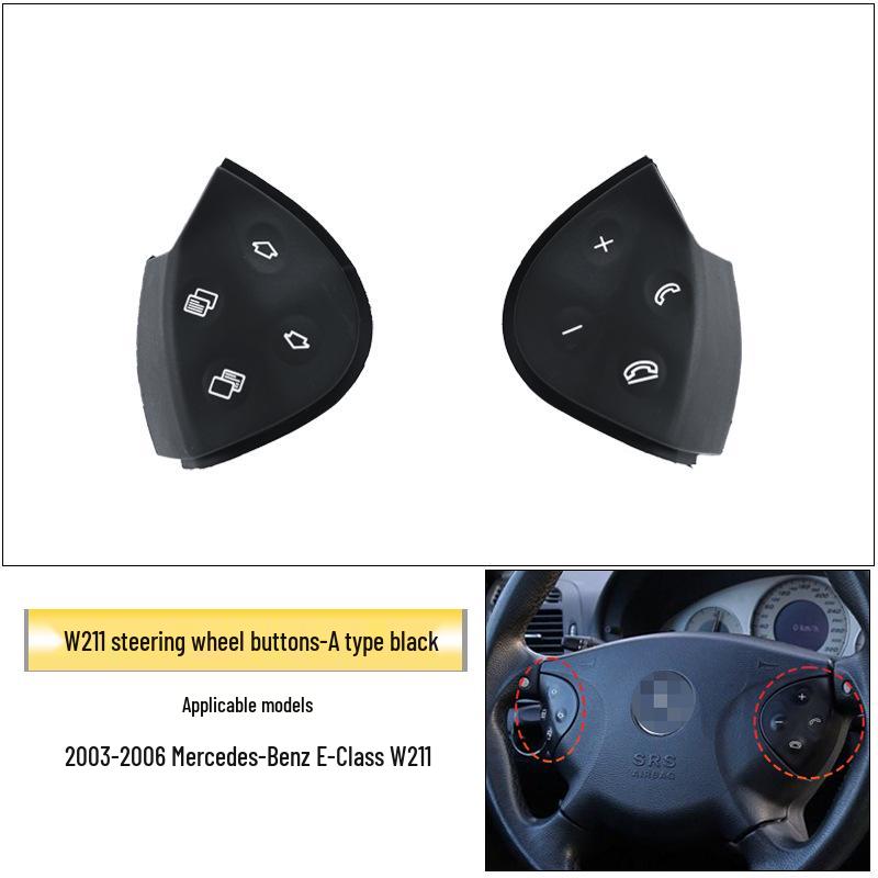 Compatible with Mercedes-Benz E-Class W211 Steering Wheel Buttons: E200, E260, E300L Multifunction.