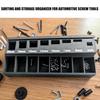 Easy Access Sorter Tray Car Bolt Screw Organizer Feature Robust ABS Construction For Vehicles Hardware Nuts Sorter
