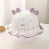 Spring Cute Princess Baby Girl Bucket Hat with Sun Protection for Infants and Toddlers