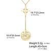 Collana Ciondolo Stella a Cinque Punte Svuotata a Forma di S con Doppio Foro Design Versatile Nodo Miko Gioielli