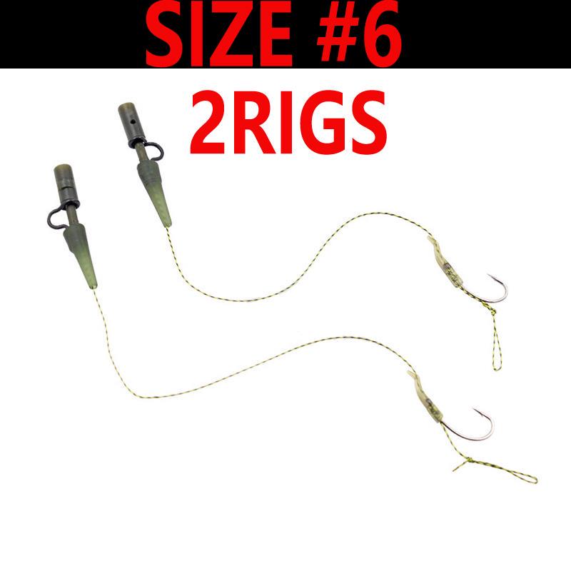 

Предварительно привязанные карповые оснастки Bimoo, размер 2, 4, 6, размер 2, 4, 6 с вертлюжками, поводковыми зажимами, грубые рыболовные снасти #6