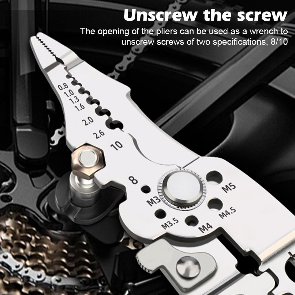 Wire Stripper Decrustation Pliers Crimper Cable Stripper Cutter Multifunctional Wire Repair Tool Pliers Hand Tools