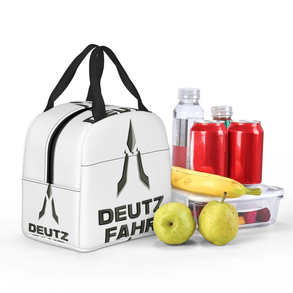 Deutz Fahr Logo Isolierte Lunchtasche für Damen Kinder Auslaufsichere Lebensmittelboxen Thermische Lunchbox Tragetasche