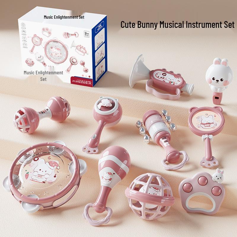 

Infant Hand Drum & Tambourine: Early Learning Musical Toy for Ages 0-3