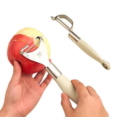 Obst Gemüseschäler Ultra Scharfer Edelstahl Schäler Ergonomischer Kartoffelschäler Mahlzeitenzubereitungswerkzeug für Melone Karotte Mango Gurke Birne