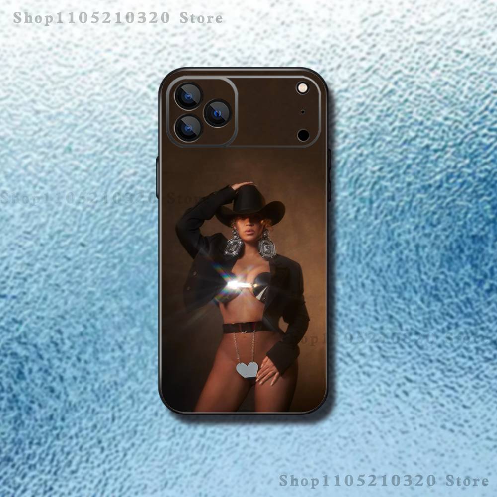 

Cowboy B-Beyonce Phone Case For iPhone 17,16,15,14,13,12,Pro,Max,Plus,E,SE4,Air,Mini Black Soft Box iPhone16plus