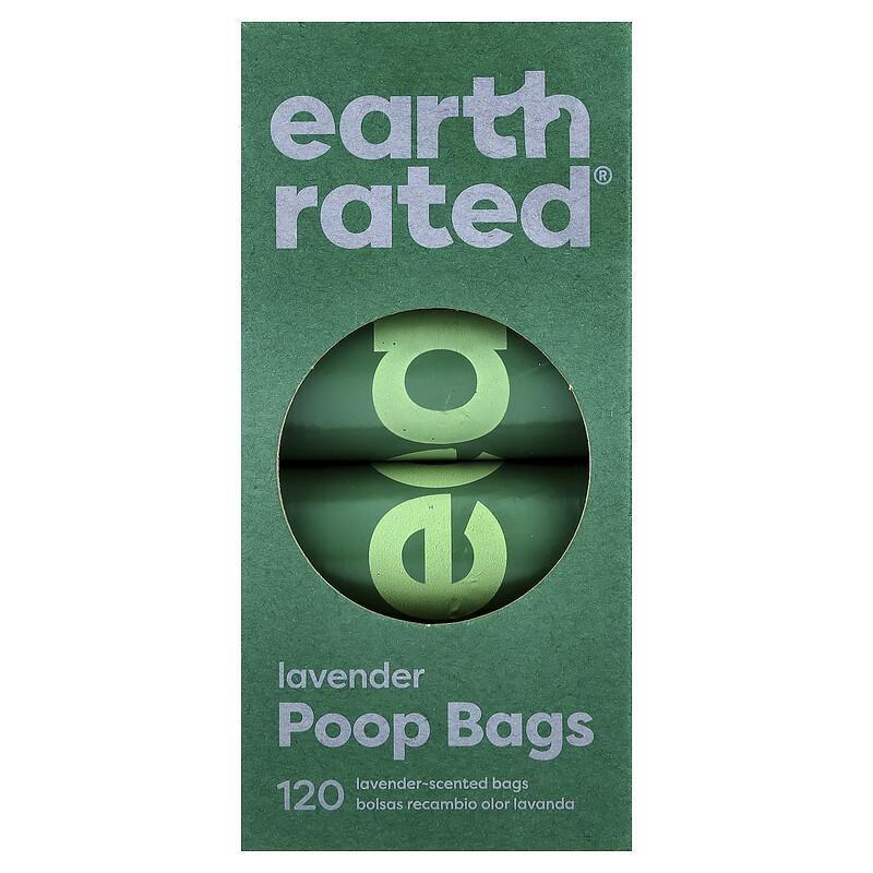 Poop Bags, Lavender, 8 Rolls
