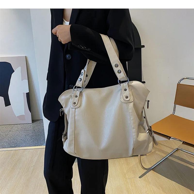 Große Tragetasche für Damen 2025 Neu im Modedesign Hohe Kapazität Leder Schulter-Seitentasche Damen-Shopper Handtaschen Geldbörse