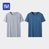 Men's Round Neck 100% Cotton Short Sleeve Undershirt 2-Pack