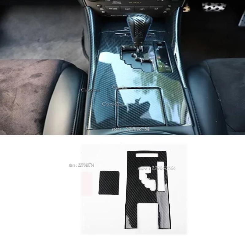 Right Hand Drive ABS Carbon Fiber Car Trim Styling For Lexus IS250 IS300 2006-2011 Interior Cover Stickers Moldings Accessories