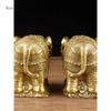 1 pair of metal elephant ornaments water absorbing elephant home decor living room decoration handicrafts opening gift