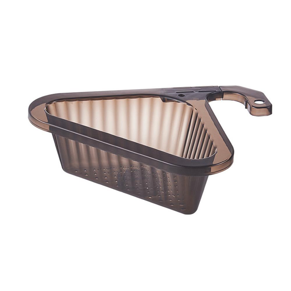 

Gifts Triangle Kitchen Drain Basket Punch-free Portable Sink Retractable Rack Kitchen Accessories Sink Filter Storage Basket чёрный