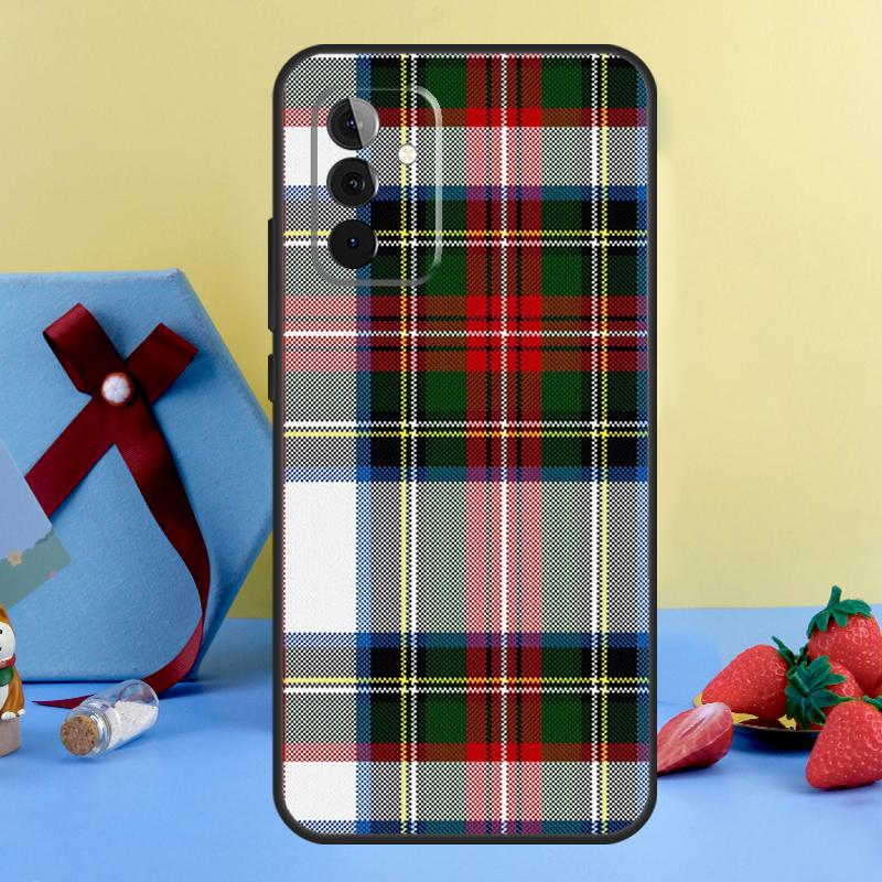 Clan Stewart Dress Tartan Pattern Case For Samsung Galaxy A15 A17 A55 A35 A32 A52 A13 A33 A53 A14 A34 A54 A06 A16 A26 A36 A56
