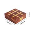 Shriji Crafts Holz Tic Tac Toe Spiel mit Linienstreifen,