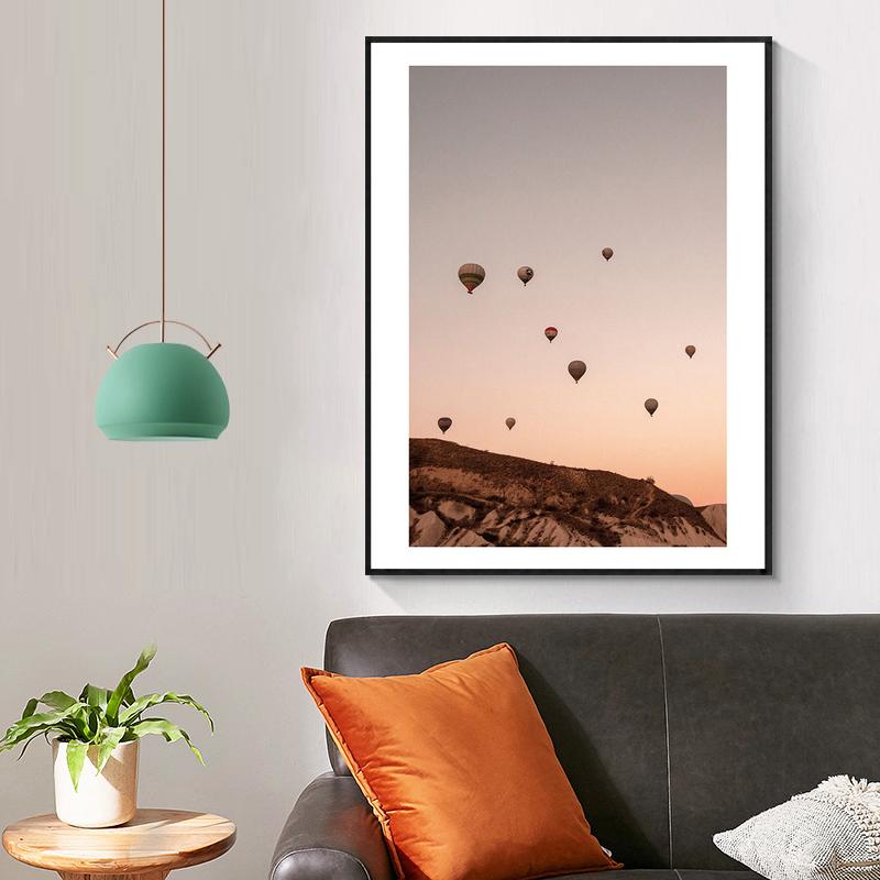 Nordic Golden Palm Leaf Taj Mahal Poster Beige Dahlia Vase Picture Canvas Art Wall Picture Painting For Living Room Home Decor