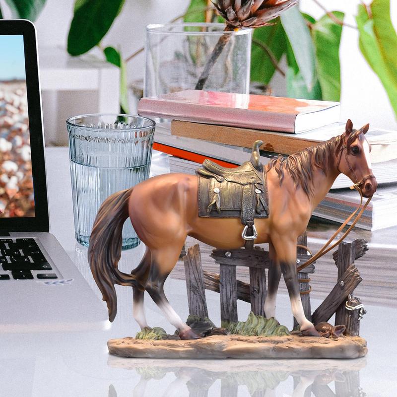 Rzeźba Konia Dekoracja Stołu Domowego Dekoracja Konia Kolekcjonerska Figurka Ozdoba Biurka Do Dekoracji Salonu