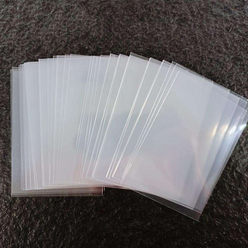 100PCS 61x88mm 65x90mm Card Protector Unsealed Style Transparent Card Sleeve Game Idol Album Card Gathering Storage Material ZYF