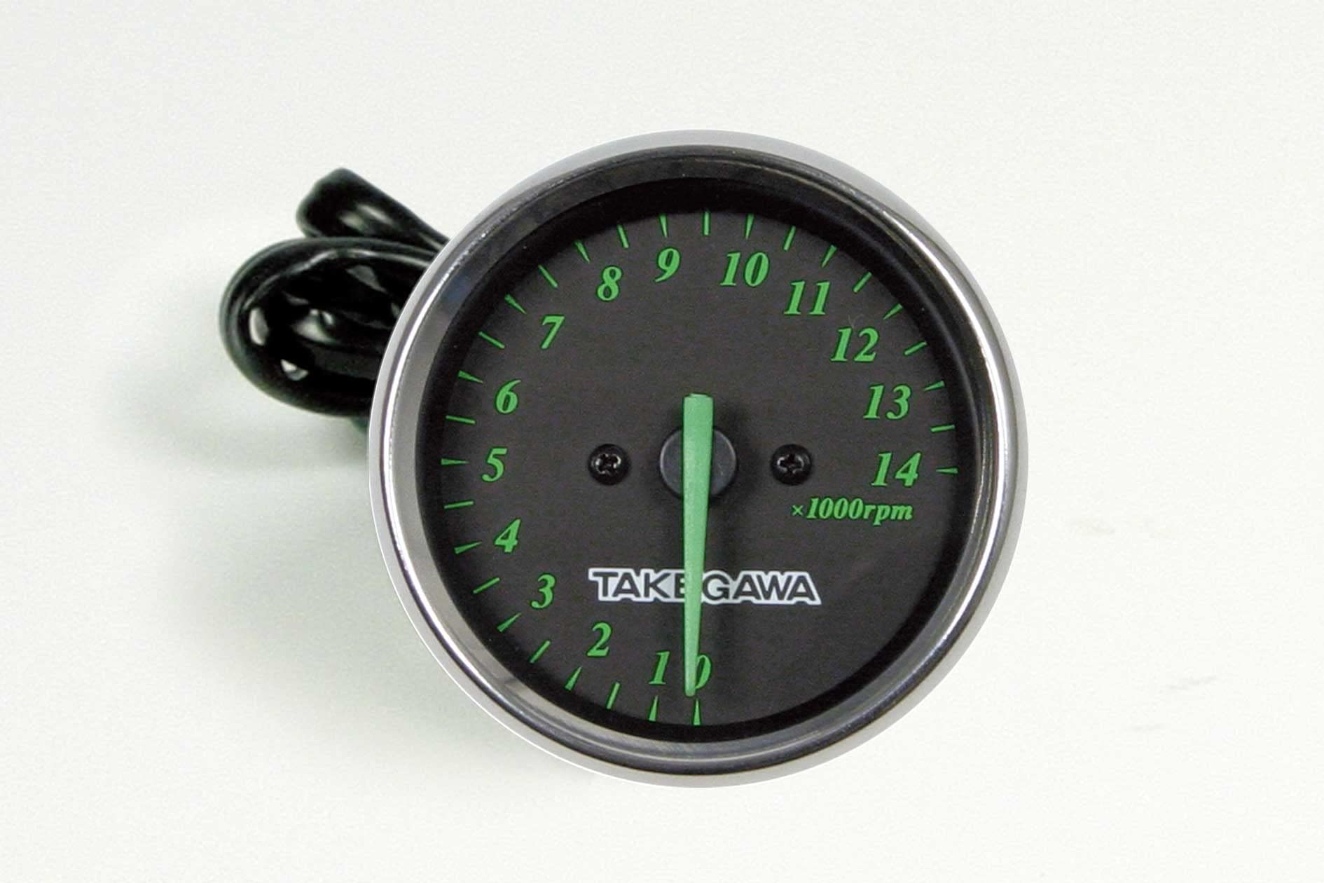 

Special Parts Takekawa 05-05-0092 Black & Green Tachometer (Electric) 12 V Car Universal