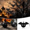 Halloween Ball Hanging Ornament, Round Decorative Ball Pendant for Christmas Tree Holiday Home Decor