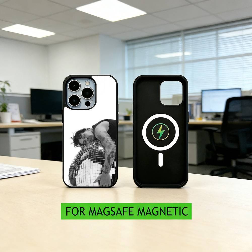singer H-aRRy Music Styles  Phone Case For iPhone17,16,15,14,13,12,11 Plus,Pro Magnetic For Magsafe Wireless Charging