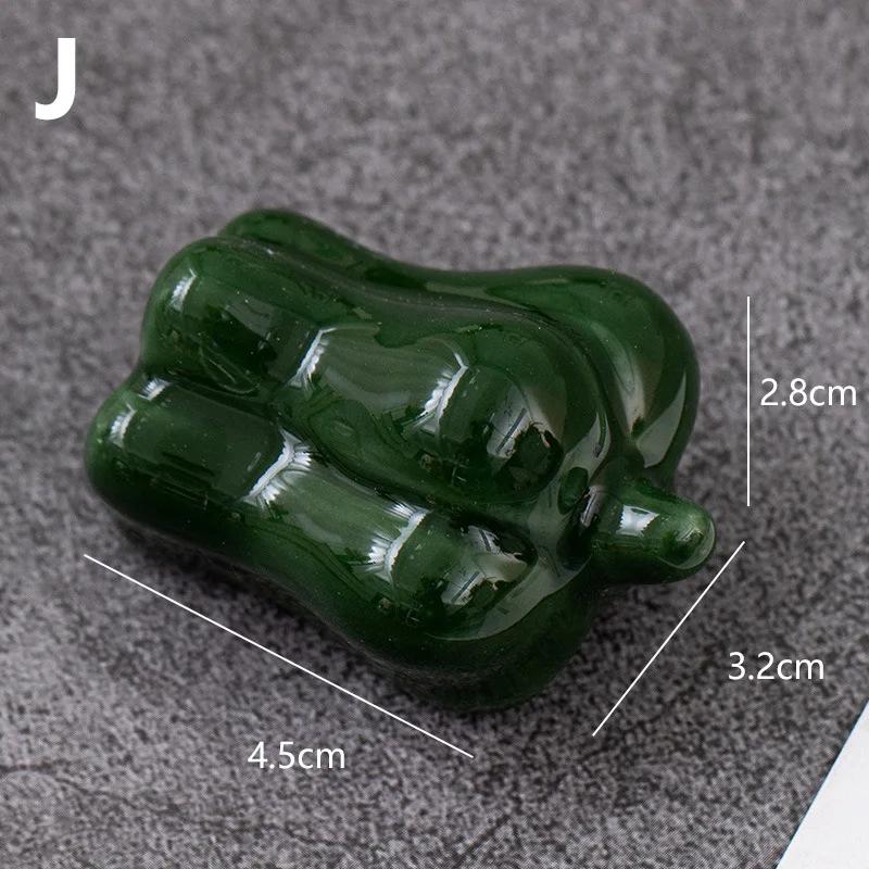 1pc Ceramic Chopstick Holder Japanese Vegetable Series Chopsticks Rack Fork Shelf Stand Kitchen Tableware Dining Table Decor