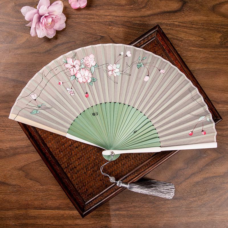 Gradient Cheongsam Style Hanfu Dance Folding Fan