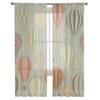 Cartoon Air Balloon Print Sheer Curtains For Living Room Bedroom Kitchen Home Hotel Decor Chiffon Tulle Window Panel Curtain