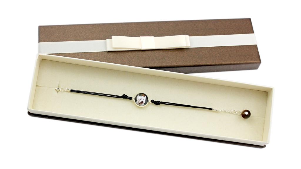 West Highland White Terrier, Westie, Westy – Bracelet in a box with your photo, feminine jewelry | Art-Dog