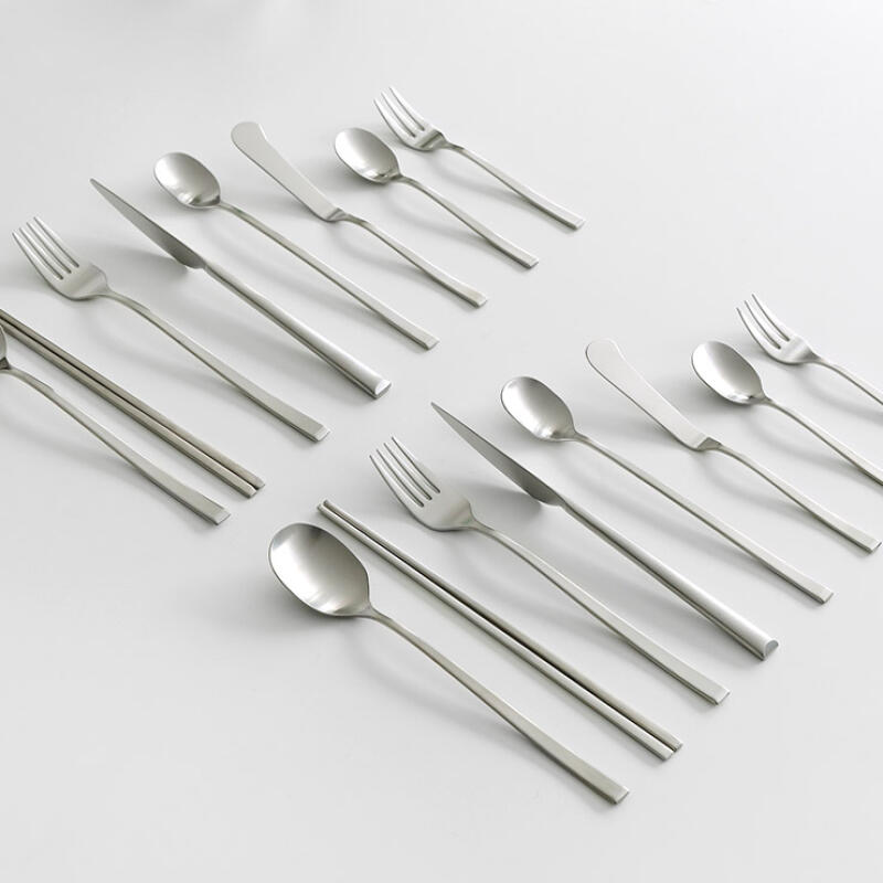 Nicott Here 2-Person Newlywed Cutlery Full Set 16P Silver