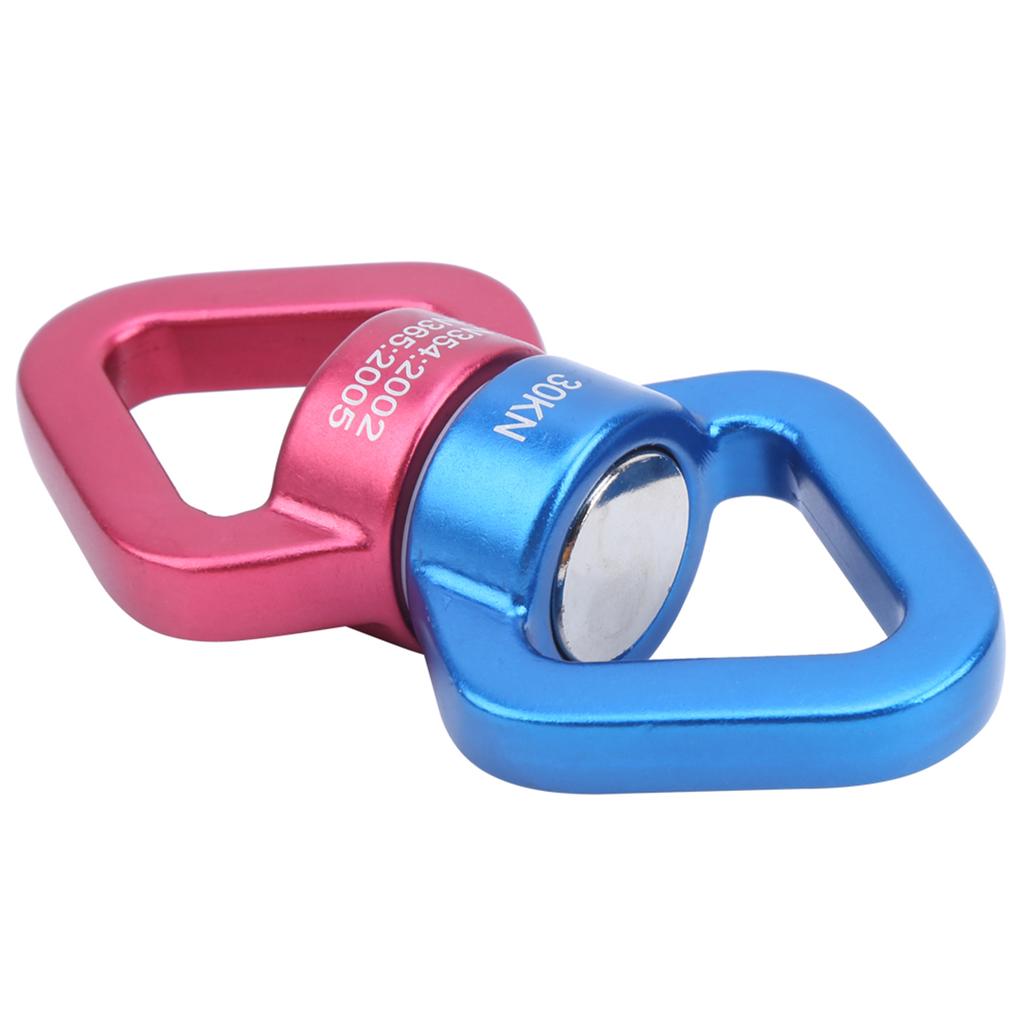 Air Yoga Swing Kobling 360 Grader Universelle Roterende Ringer Magnalium Karabinkrok Rød og Blå