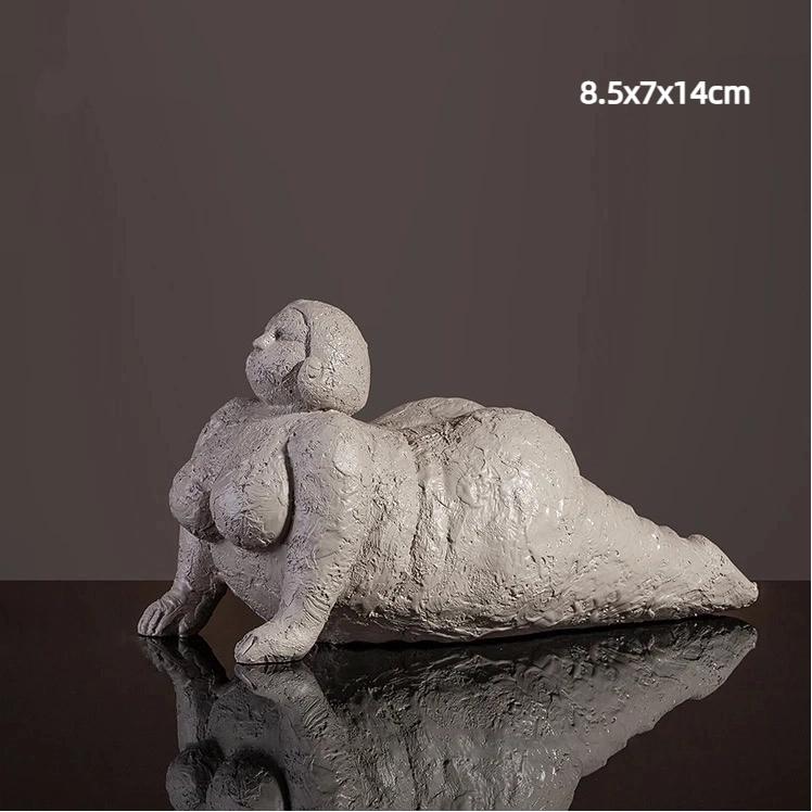 

Статуэтка ручной работы из песчаника, йога, полная женщина, домашний декор B-S