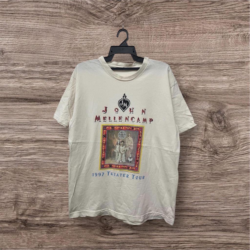 Vintage 90’s John Mellencamp Theater Tour Band Tee / Folk Rock / Vintage Band Tee / Rock Tee / Size L