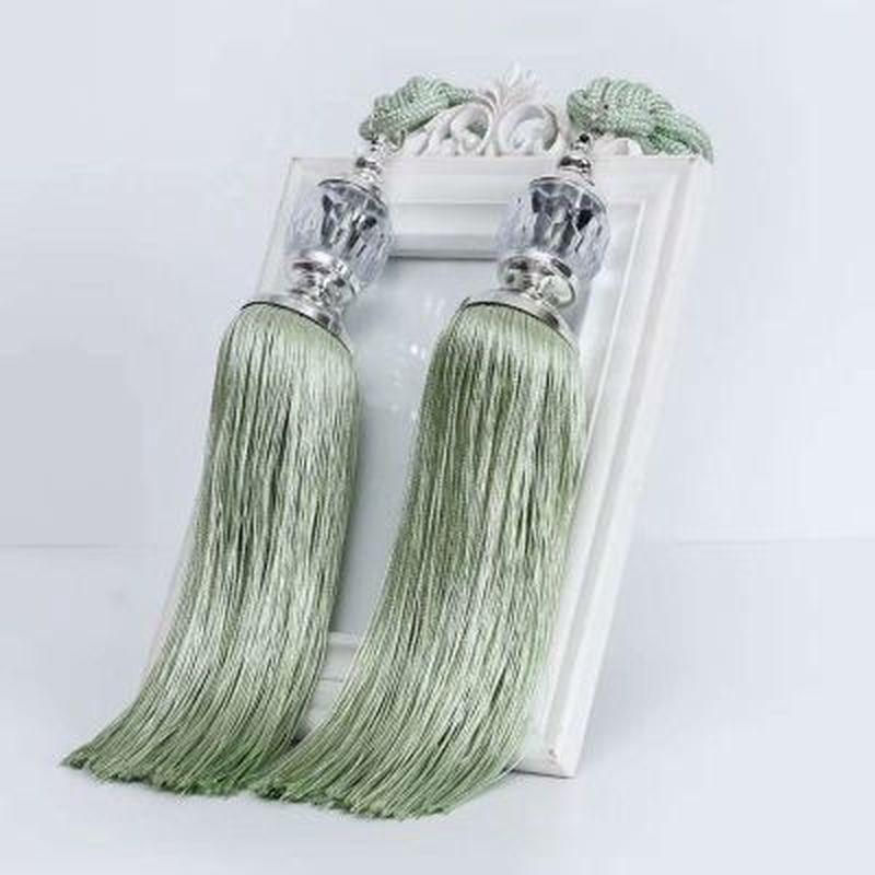 2PCS/Pair Curtain Tiebacks Tassel Beaded Ball Window Strap Home Decor  Curtain Clips Curtain Buckle