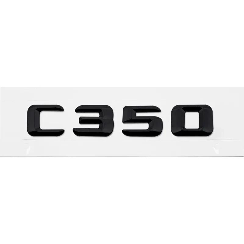 Alloy ABS Car Letter Stickers Rear Trunk Badge for Mercedes Benz C Class C240 C250 C260 C280 C300 C320 C350 C400 C500 Emblem
