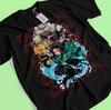 Demon Slayer Shirt Tanjiro Tshirt Zenitsu T-Shirt Muzan Doma Tee Inosuke Nezuko