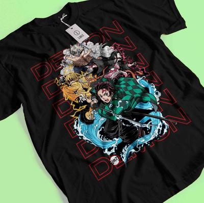 Demon Slayer Shirt Tanjiro T-Shirt Zenitsu T-Shirt Muzan Doma T-Shirt Inosuke Nezuko