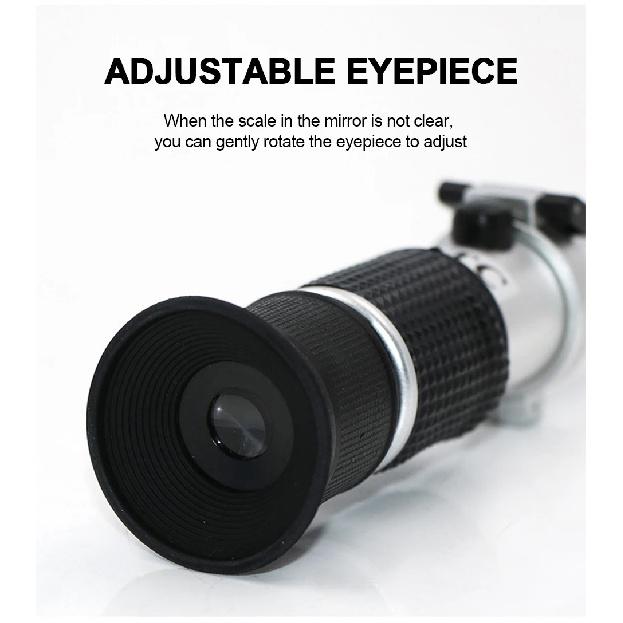 Antifreeze Coolant Refractometer for Automobile Antifreeze System Diesel Exhaust Fluid Battery Acid and Windshield Washer Fluid