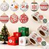 500pcs 3CM Merry Christmas Stickers Seal Labels Xmas Ball/Snowflake Christmas Decoration Stickers Holiday Festive Decals