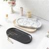 Unique Marble Vanity Tray For Displaying Perfume Bottles Trinkets And Makeup Accessories Storage Organizer