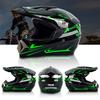 Motorcycle Helmet Full Face Safety Cap Bike Plastic Hard Hat Mountain Bicycle Sunshield Send 3 Pieces Gift