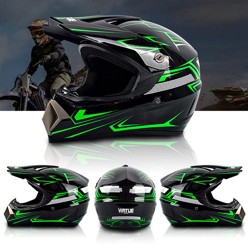 Motorcycle Helmet Full Face Safety Cap Bike Plastic Hard Hat Mountain Bicycle Sunshield Send 3 Pieces Gift