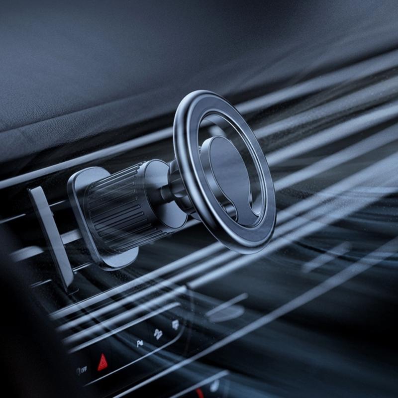 Magnetic Car Mobile Phone Holder Folding Cellphone Navigation Mount Support Bracket For Calls Music 360° Rotatable Mount