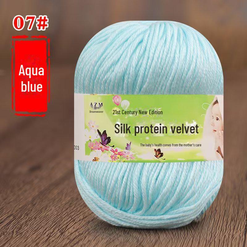 Детская пряжа из 6 нитей для ручной вязки свитеров, кукол, шарфов, тапочек.. Акриловый материал. null