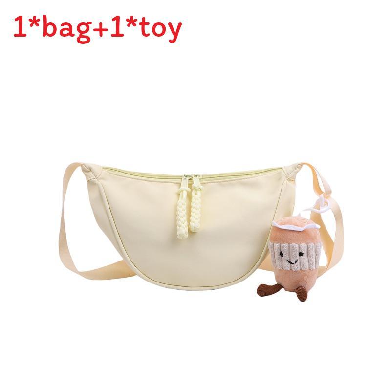 Nylon Duffle Bag For Women Lightweight Casual Singlecompartment With Zipper For Daily Use