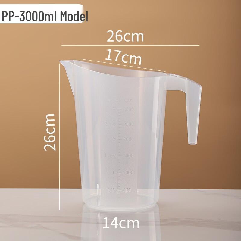 Yicang 3000ml PP Plastic Measuring Cup 10-Pack
