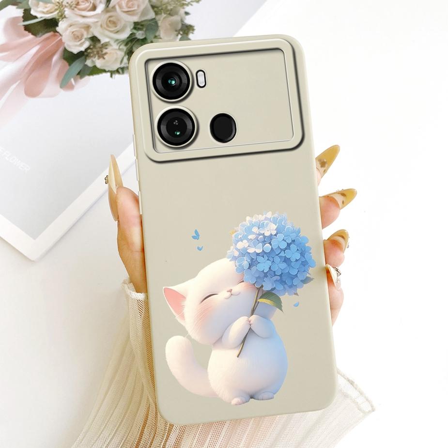 For Itel P40 Plus Case P683L Luxury Candy Painted Cover Soft TPU Matte Phone Case For Itel P40 P 40 ItelP40 P40+ Back Cover Bags