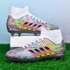 New High-top Football Shoes Artificial Flat AG Spikes Boys and Teenagers Student Training Sports Shoes
