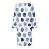 Summer Dresses For Women Fashion Casual Printed Loose V Neck 3/4 Sleeve Dress