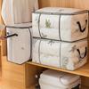Large Transparent Storage Bag with Zipper &Handle,Heavy-Duty Plastic Suitcase for Clothes,Bedding,Travel,Moving,Seasonal Storage
