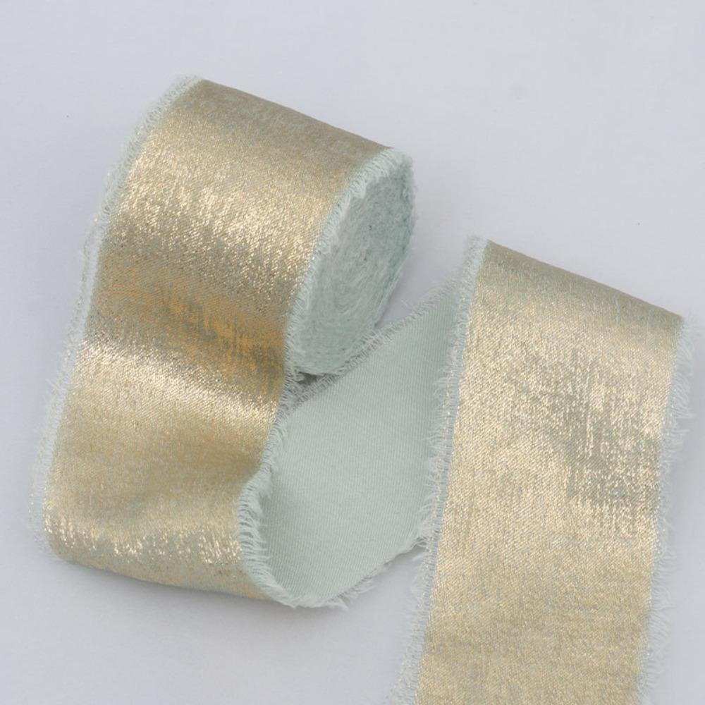 4cm Width Glitter Chiffon Ribbon Decorative Ribbon Elegant Silk Frayed Ribbon 5m Length Luxury Frayed Ribbon Wedding Decor